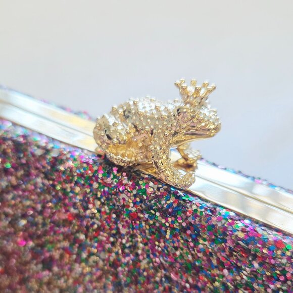 Kate Spade Emanuelle 'I Kissed A Frog' Multi-glitter Purse/Clutch - Picture 7 of 9